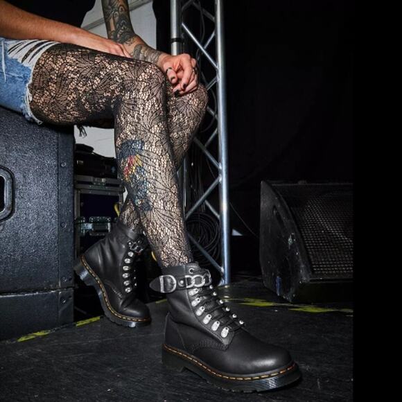 DR. MARTENS | DOC MARTENS 1460 Pascal Women's Chain Lace Up Boots, Sz 9, NIB! - Picture 9 of 9